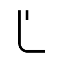 Ľ line Icon