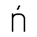 Ń line Icon