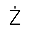 Ż line Icon