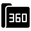 360 folder glyph Icon
