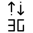 3G connection glyph Icon
