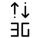 3G connection line Icon