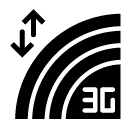3G signal glyph Icon