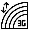 3G signal line Icon