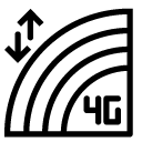 4G signal line Icon