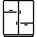 4door drawers line icon