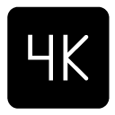 4k glyph Icon