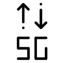 5G connection glyph Icon