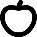 Apple line icon