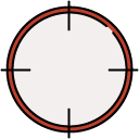 target seeker filled outline icon