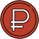 peso filled outline icon