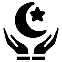 religious symbols glyph icon