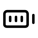 full battery line icon
