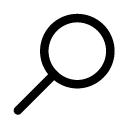 magnifier line icon