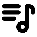 music note line icon