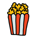 popcorn freebie icon