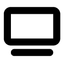 computer screen line icon
