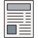 Article filled outline icon