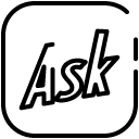 Ask line icon