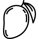 Avocado line icon