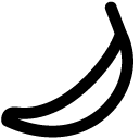 Banana line icon