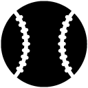 Baseball solid icon
