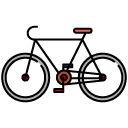 Bike filled outline icon