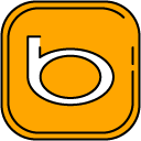 Bing filled outline icon