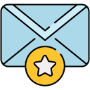 Bookmark Message filled outline Icon