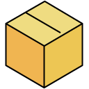 Box filled outline icon