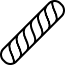 Braided Baguette line icon