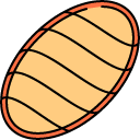 Braided Bread Loaf line icon