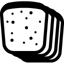 Bread Slices line icon