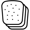 Bread Slices line icon