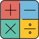 Calculation filled outline icon