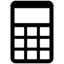 Calculator solid icon