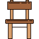 Chair Front line icon