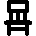 Chair Front_1 line icon