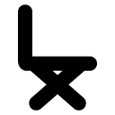 Chair Side line icon