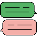 Chatting filled outline Icon