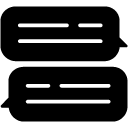 Chatting glyph Icon