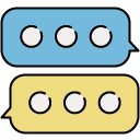 Chatting_1 filled outline Icon