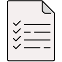 Checklist filled outline icon