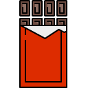 Chocolate Bar Wrapped line icon