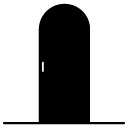 Closed Door line icon