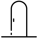Closed Door line icon