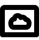 Cloud Window line Icon