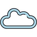 Cloud filled outline Icon