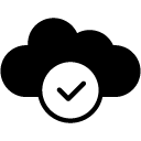 Confirm Cloud glyph Icon