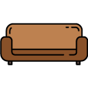 Couch filled outline icon